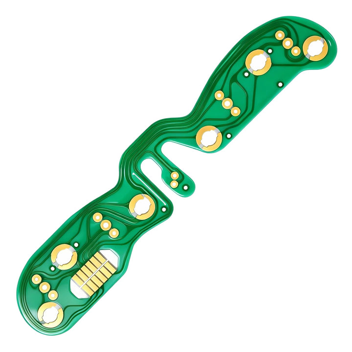 Ytpoools front face of gauge cluster PCB showing clean traces and connector locations for reliable fit