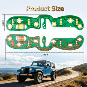 Ytpoools lifestyle shot of Jeep dashboard repair scene showing quick diagnosis and instrument restoration benefit