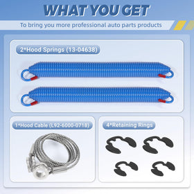 Ytrica cable restraint and bolts arranged to show included fasteners