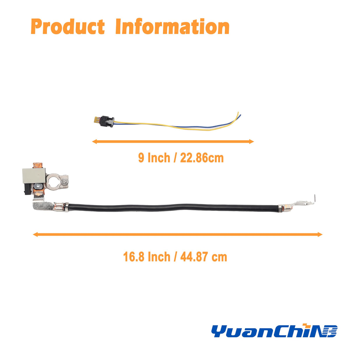 YUANCHINB packaged sensor and label showing part number and warranty