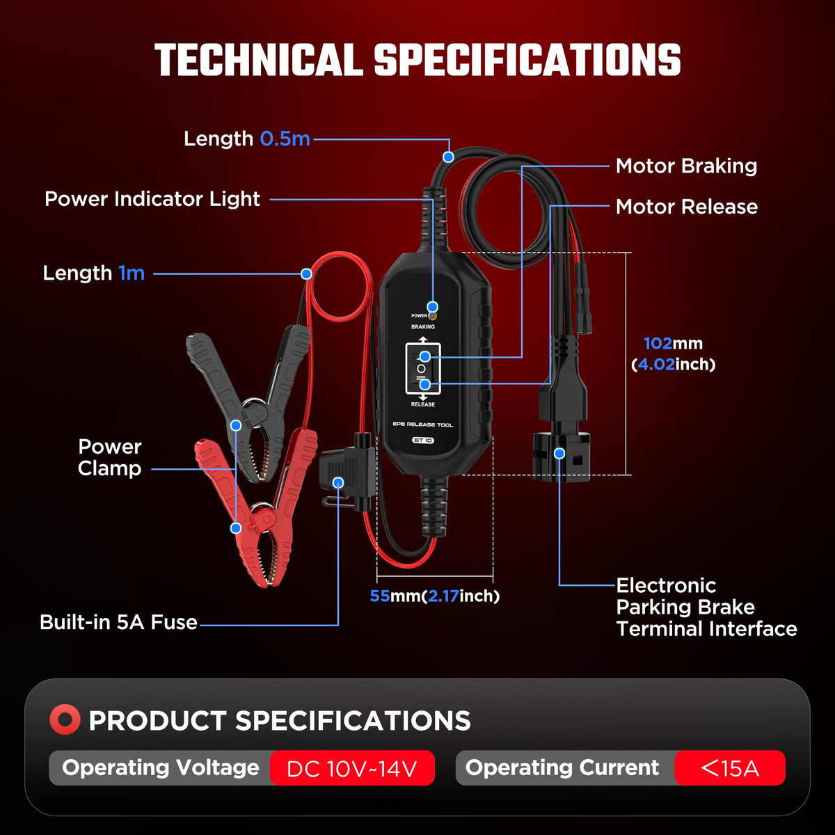 YUANRI BT10 packaging and manual, ready-for-work reliability benefit