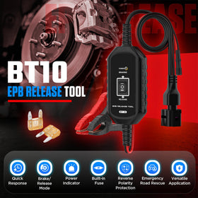 YUANRI BT10 side connection ports with labels, secure hookup benefit