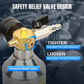YUANRI flush head with rubber tapered tip ready to access evaporator and duct openings