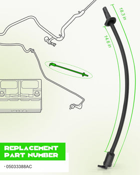 YUANTUO detail of hose connection ends, demonstrates secure direct-fit installation