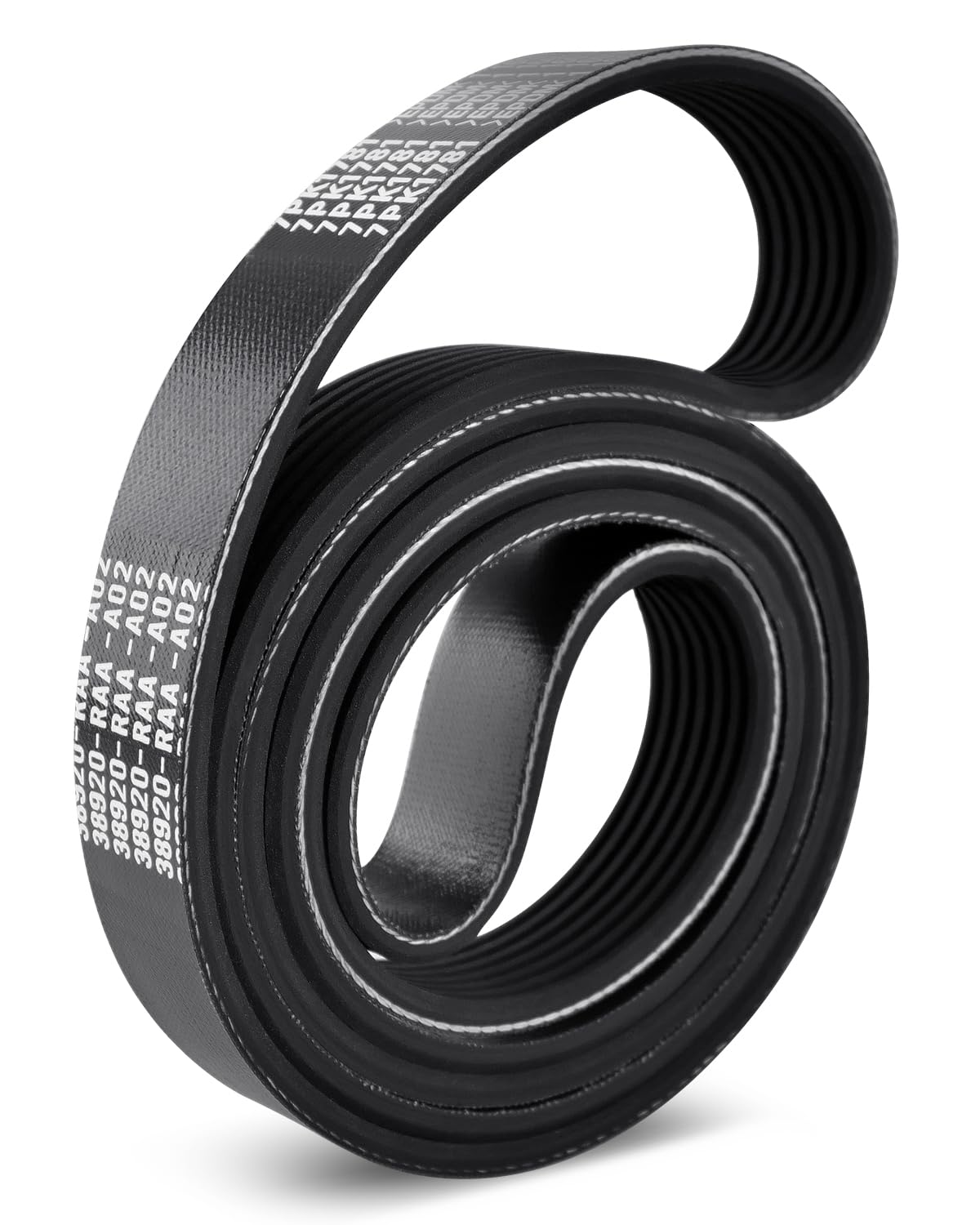 YUANTUO front view of serpentine belt packaging showing fitment benefits