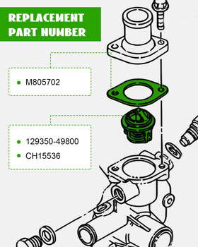 YUANTUO thermostat installed inside tractor cooling housing ensuring proper temperature control