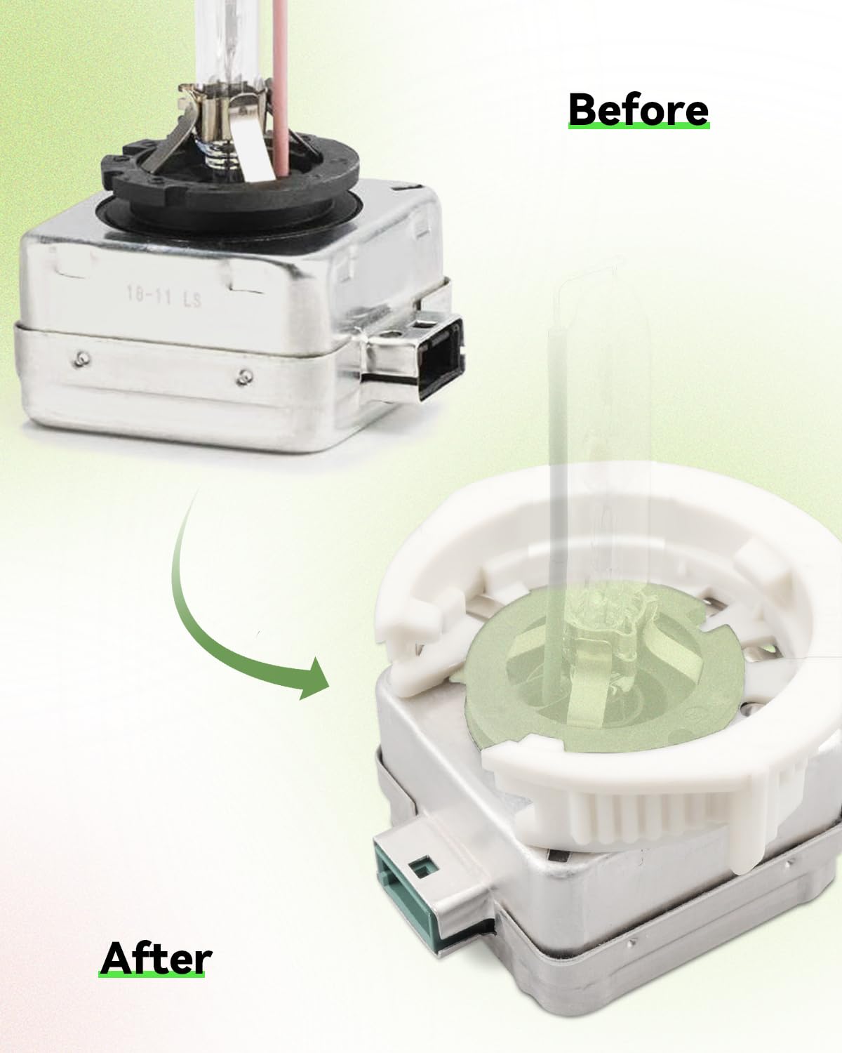 YUANTUO in-garage headlight bulb swap showing easy DIY installation