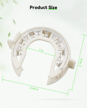 YUANTUO retainer next to a coin for scale showing compact, lightweight size