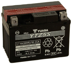 Yuasa front packaging showing battery model and ready-to-activate benefit