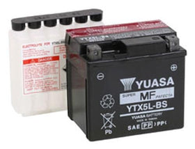 Yuasa side view with dimensions on a ruler showing compact size and easy mounting