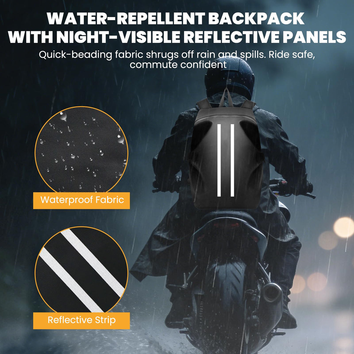 yucenbra breathable back padding and straps improving rider comfort