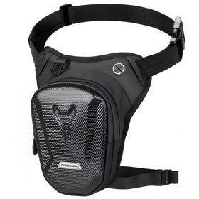 yucenbra front view leg bag showing compact profile and secure closure