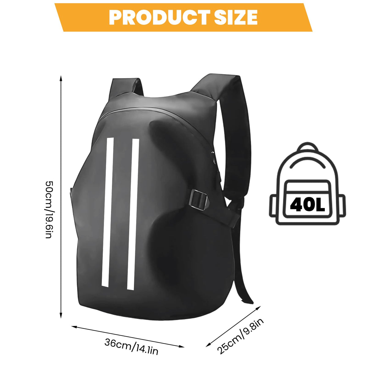 yucenbra with helmet attached demonstrating secure external helmet carry