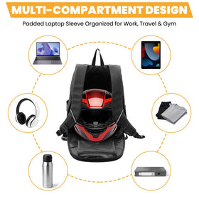 yucenbra open laptop compartment protecting computer during rides