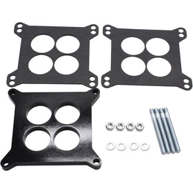 YUCHENSHLP spacer front view showing bolt holes and ports for accurate fitment