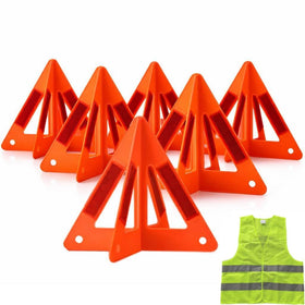 Yudaxsafe front packaging showing six-triangle kit and vest for reliable preparedness