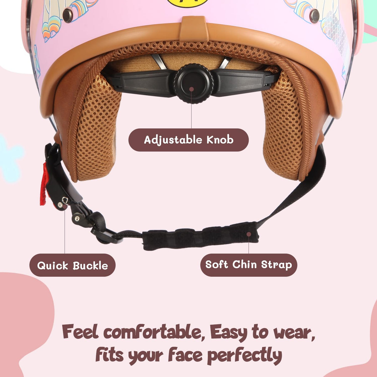 YUDJYQM removable inner padding for comfort and easy cleaning benefit