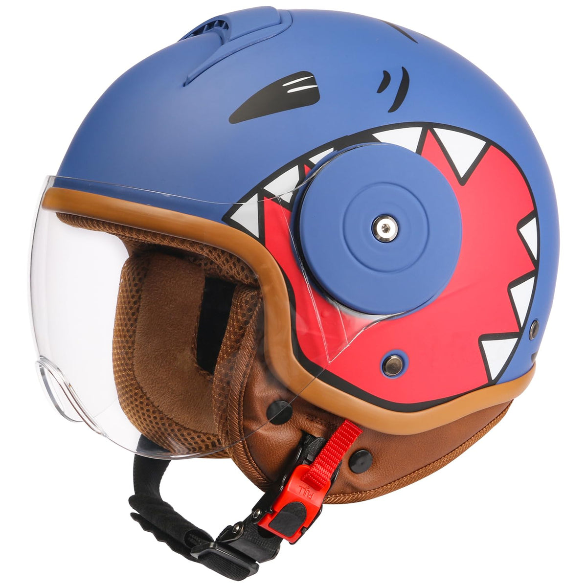 YUDJYQM front view helmet showing design and secure fit benefit