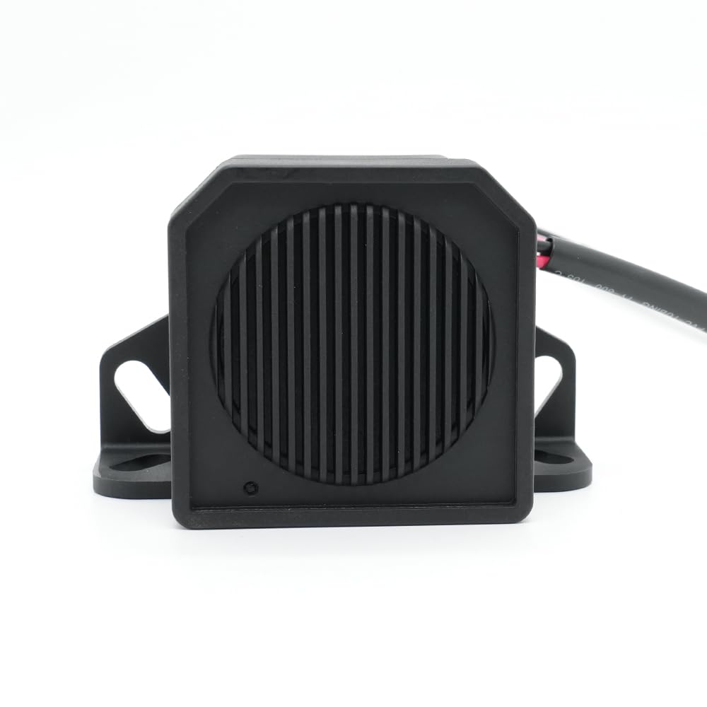 YUESONIC front view mounted on vehicle showing waterproof housing and visibility