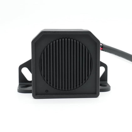 YUESONIC front view mounted on vehicle showing waterproof housing and visibility