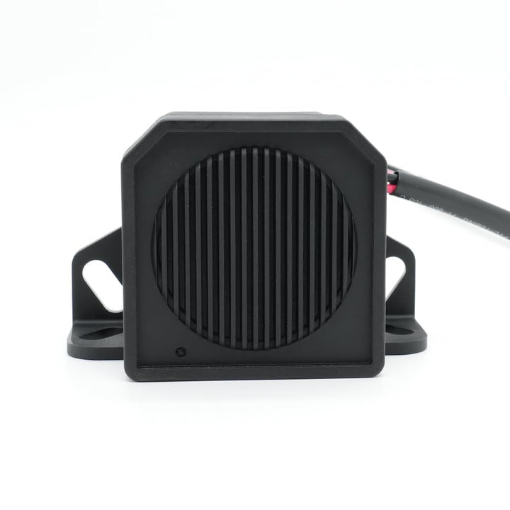 YUESONIC front view mounted on vehicle showing waterproof housing and visibility