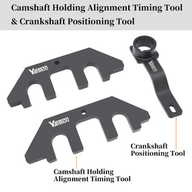 Yuesstloo close-up of camshaft holding tools showing precise fit for stable alignment