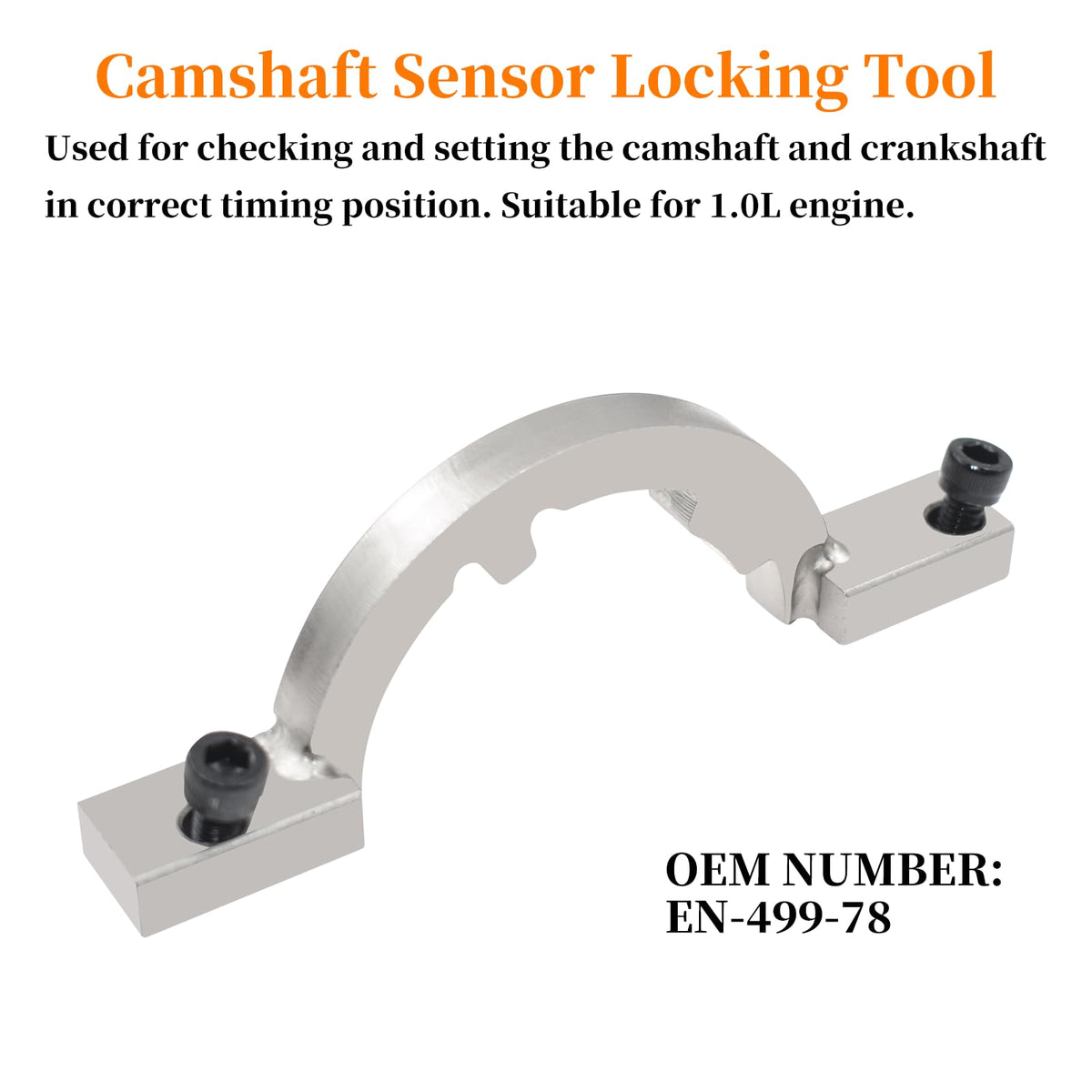 Yuesstloo camshaft setting plate closeup ensuring precise cam alignment