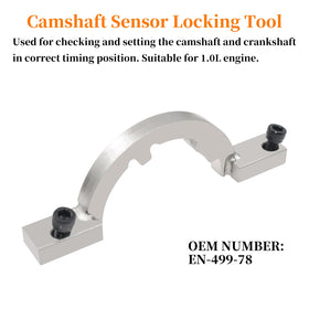 Yuesstloo camshaft setting plate closeup ensuring precise cam alignment