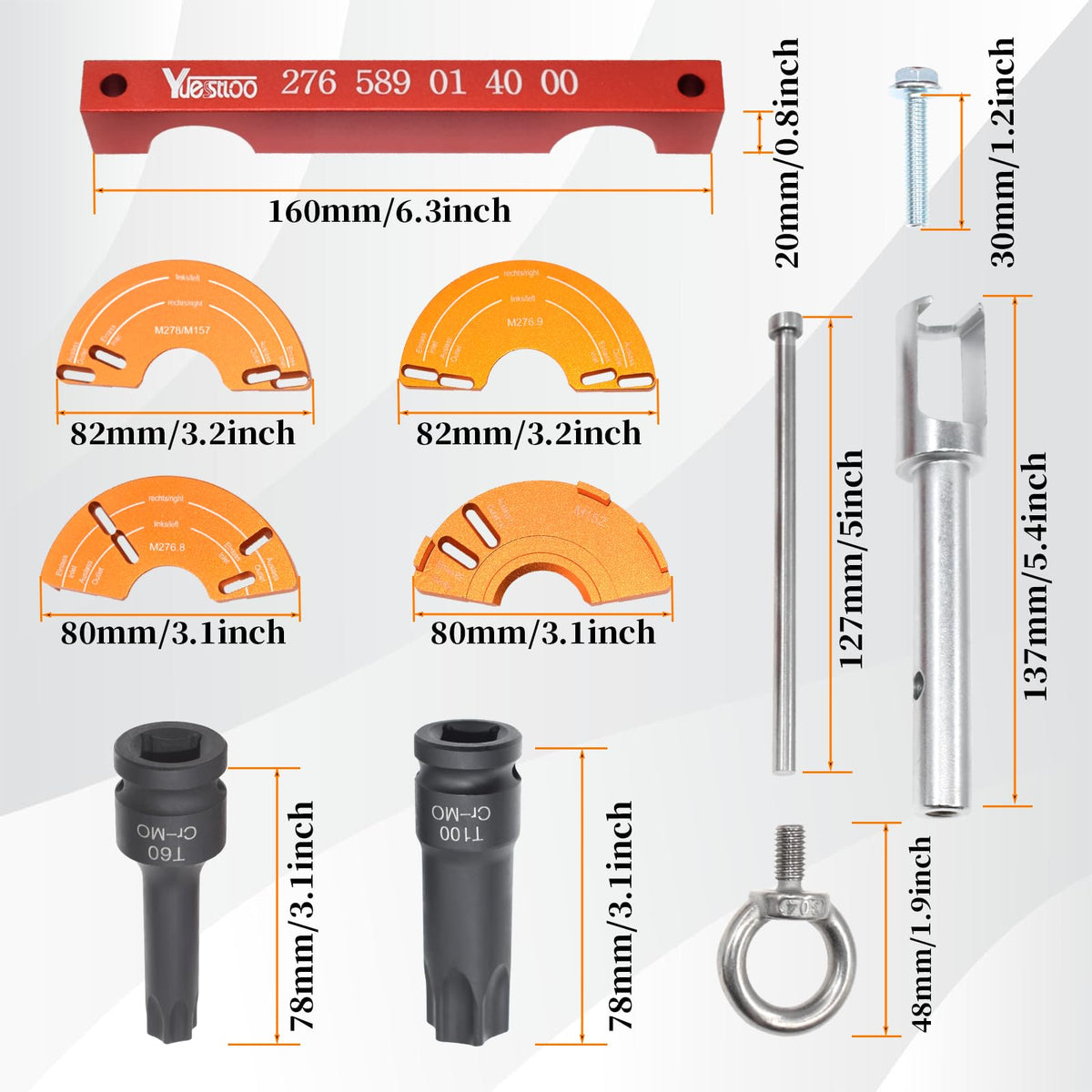 Yuesstloo camshaft timing tools closeup demonstrating precise fit