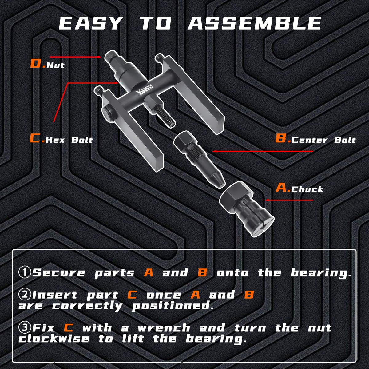 Yuesstloo compact closed case for tool portability and tidy storage