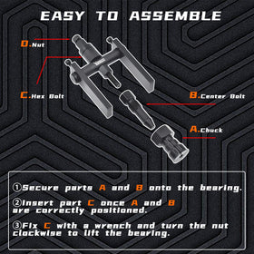 Yuesstloo compact closed case for tool portability and tidy storage
