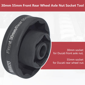 Yuesstloo close-up of 30mm and 55mm ends preventing nut rounding