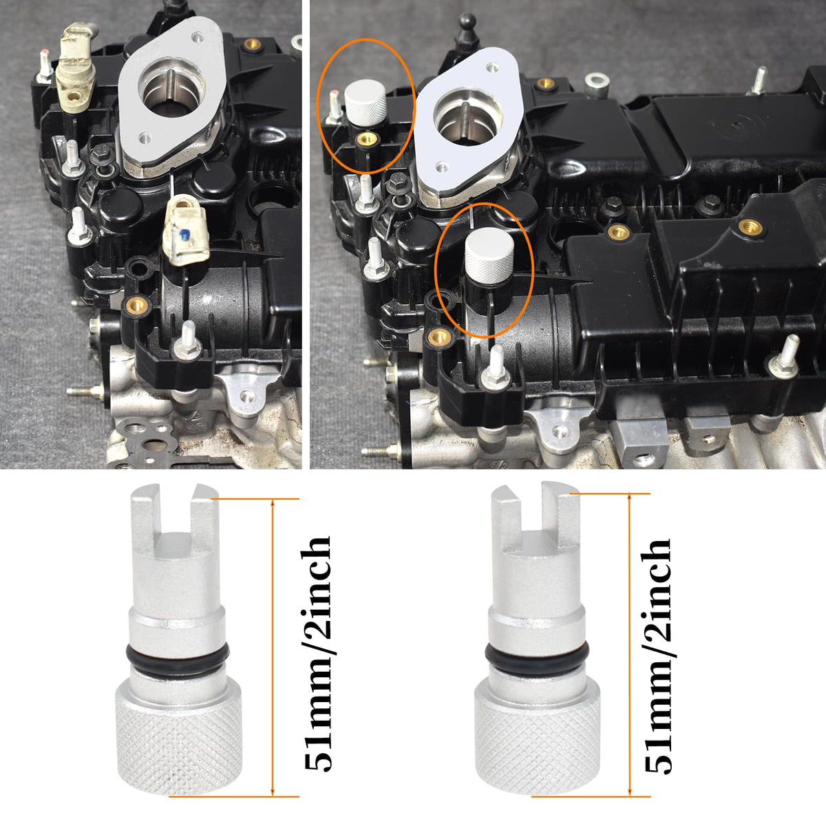 Yuesstloo crank damper holding tool in use preventing crank rotation during service