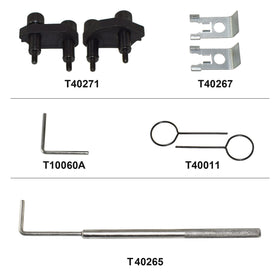 Yuesstloo crankshaft locking pin detail holding TDC, prevents rotation