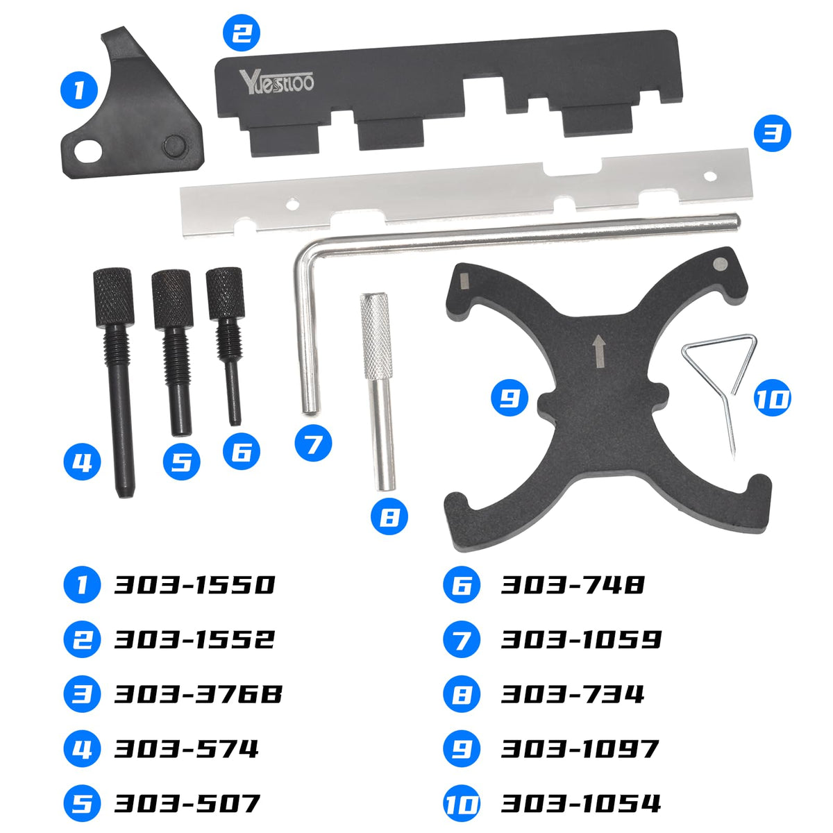 Yuesstloo crankshaft pin detail showing durable fit for accurate TDC