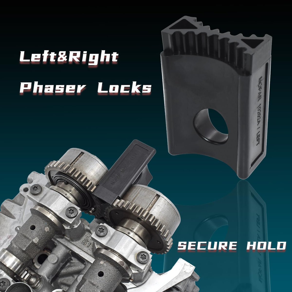 Yuesstloo crankshaft pulley wrench pictured preventing crank rotation while loosening