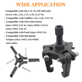 Yuesstloo forcing screw detail demonstrating controlled axial pulling force