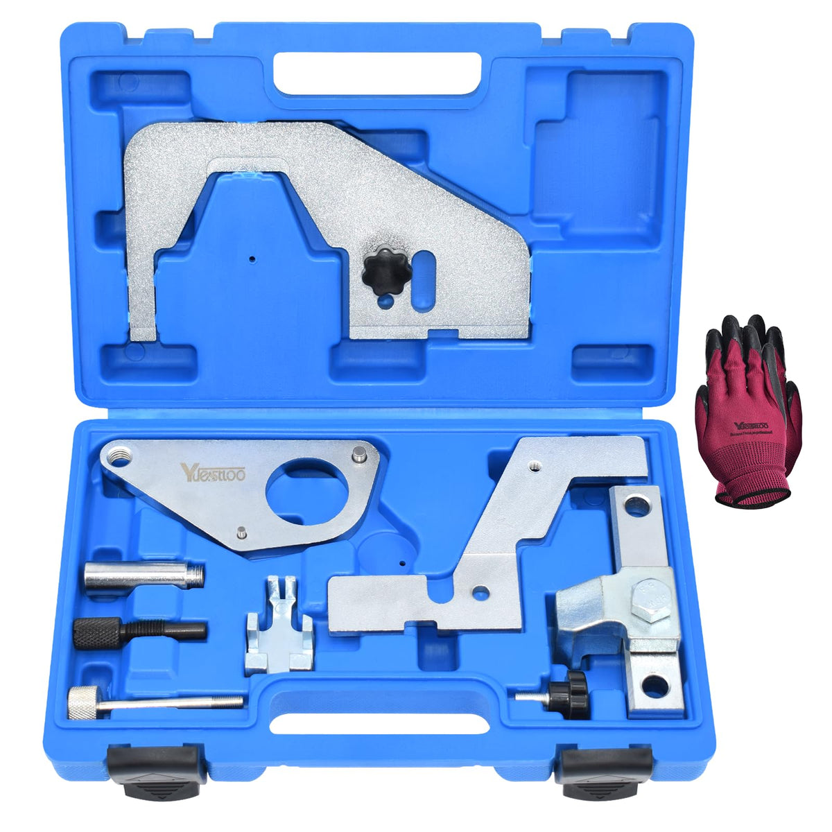Yuesstloo front case and tools showing organized kit, improves workshop efficiency