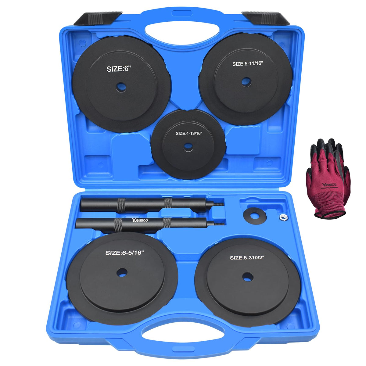 Yuesstloo front case and organized tools showing portability and quick access