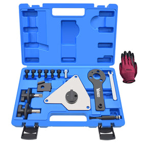 Yuesstloo front case open showing organized 14-piece kit and quick access