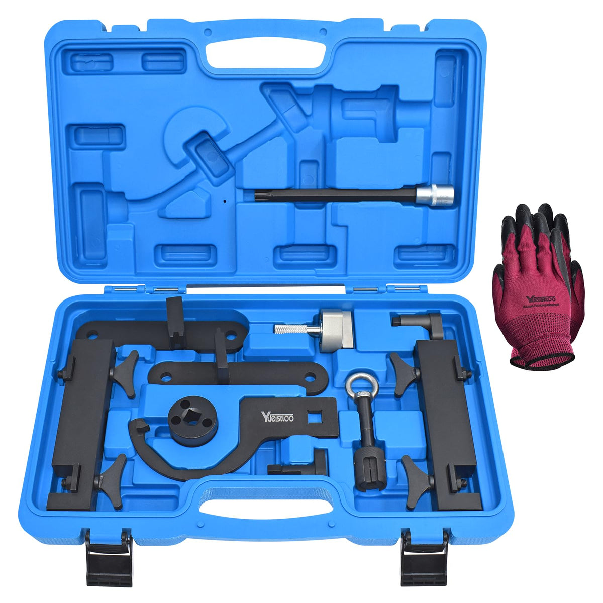 Yuesstloo front case open showing organized tools and quick access benefit