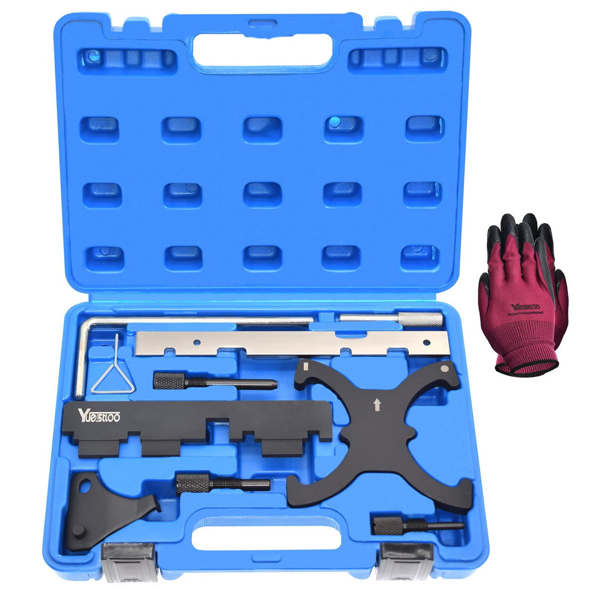 Yuesstloo front case open showing organized tools and quick access benefit
