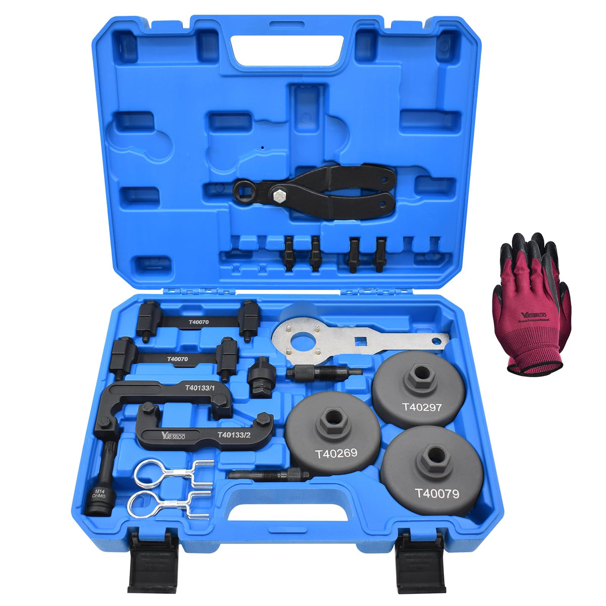 Yuesstloo front case open showing organized tool layout and easy transport
