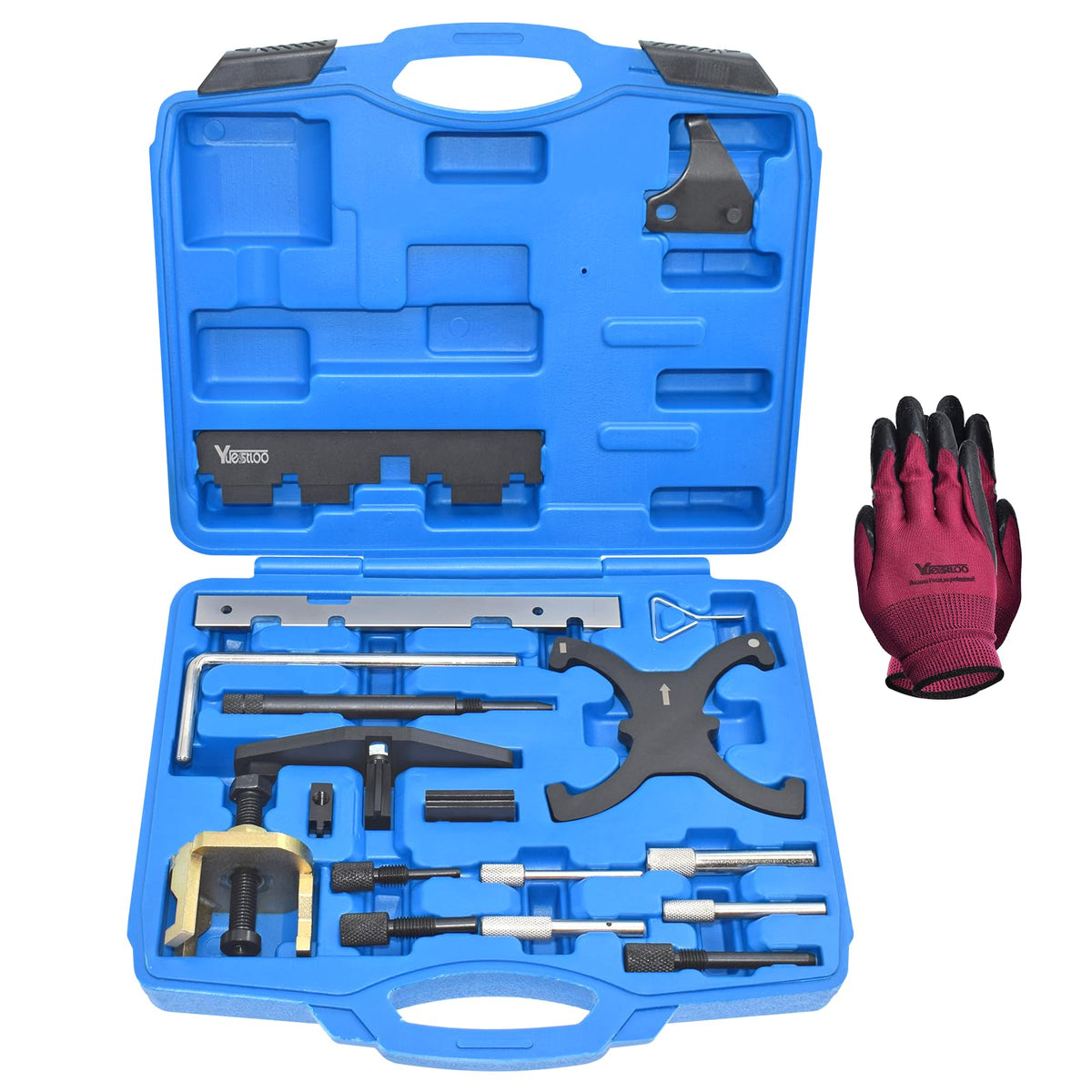 Yuesstloo front packaging showing complete timing kit and clear labeling for easy identification