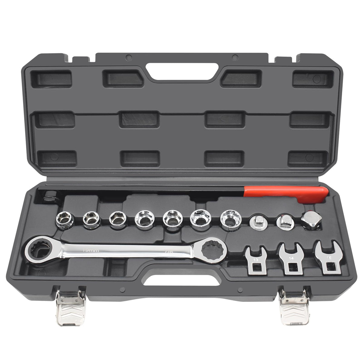 Yuesstloo front view of complete kit showing organized components and portability