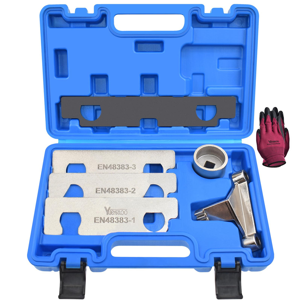 Yuesstloo front view kit open showing organized tools and fast access