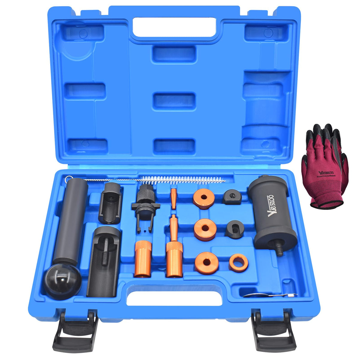 Yuesstloo front view kit open showing organized tools and case for fast transport