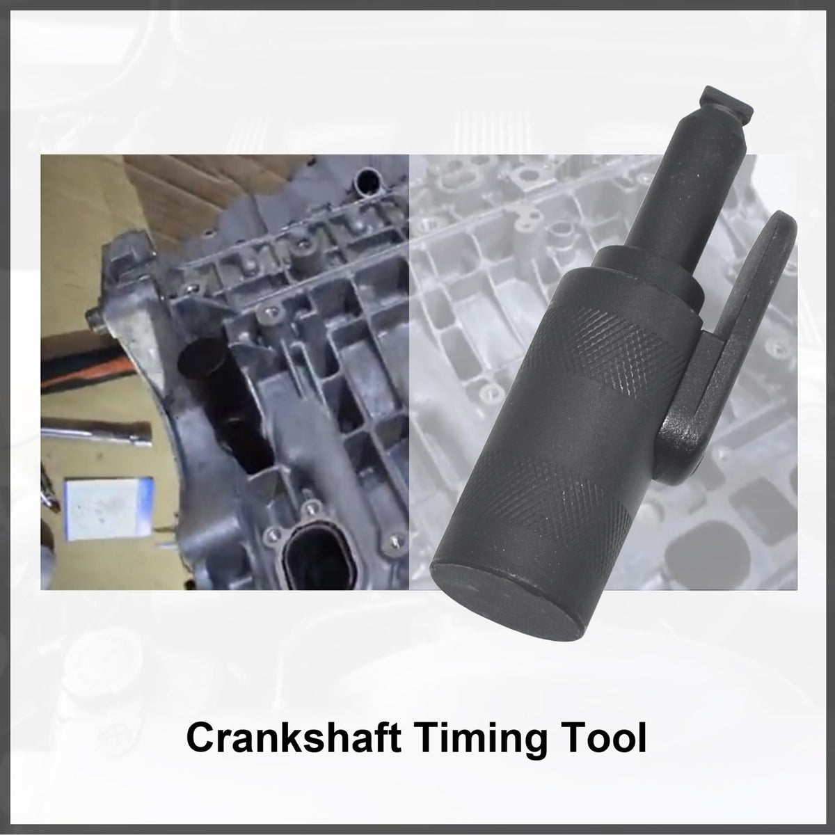 Yuesstloo tool installed on a Volvo engine demonstrating secure locking