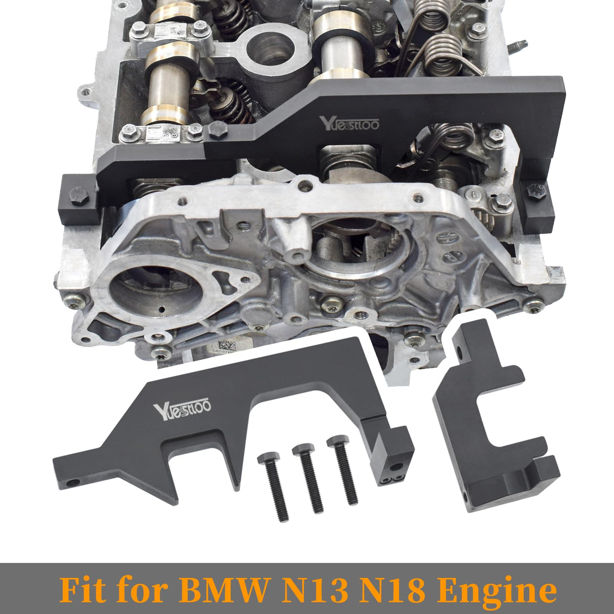 Yuesstloo labeled fitment plate showing engine codes for clear compatibility verification