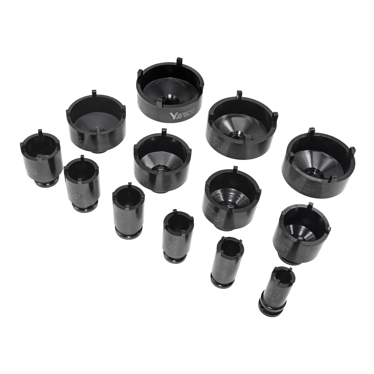 Yuesstloo kit on garage workbench ready for hub, bearing, and seal service